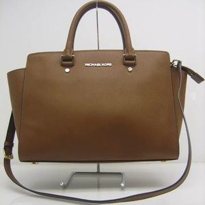 Michael Kors Selma Large Satchel Luggage Saffiano